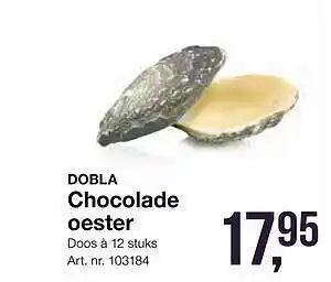 Bidfood Dobla chocolade oester aanbieding