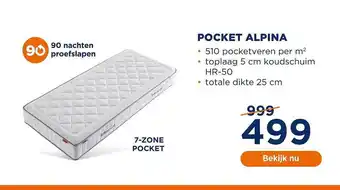 TotaalBED Pocket Alpina 7-Zone Pocket aanbieding