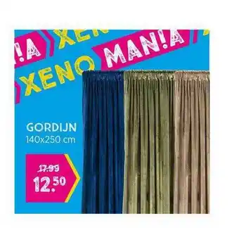 Xenos Gordijn 140x250 Cm aanbieding