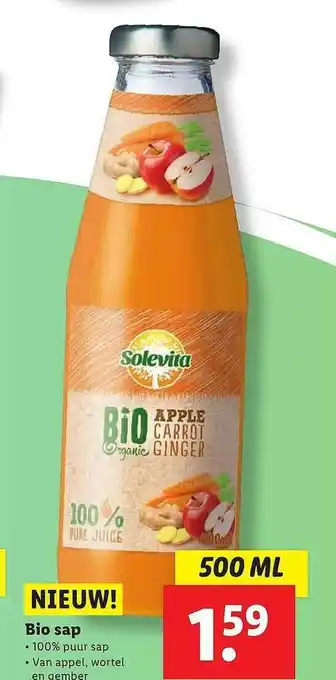 Lidl Solevita Bio Sap aanbieding