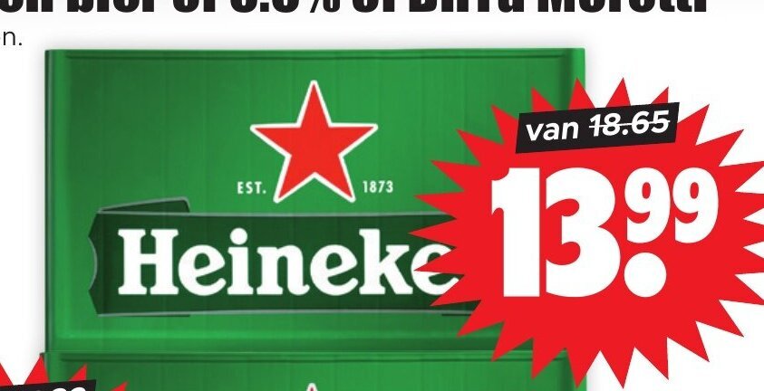 Heineken bier aanbieding bij Dirk
