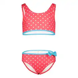 Wehkamp Orange stars crop bikini met stippen roze/wit aanbieding