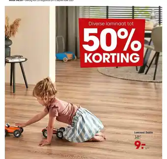 Kwantum Laminaat Dublin 50% Korting aanbieding