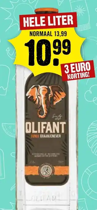 Dirck 3 OLIFANT HELE LITER aanbieding