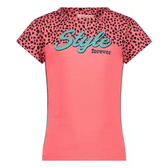 Wehkamp Orange stars t-shirt met printopdruk roze aanbieding