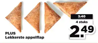 PLUS PLUS Lekkerste appelflap 4 stuks aanbieding