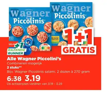 PLUS Alle Wagner Piccolini's 270g aanbieding