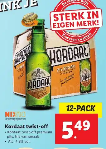 Lidl Kordaat twist-off 12-PACK aanbieding