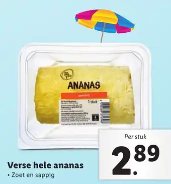 Lidl Verse hele ananas aanbieding