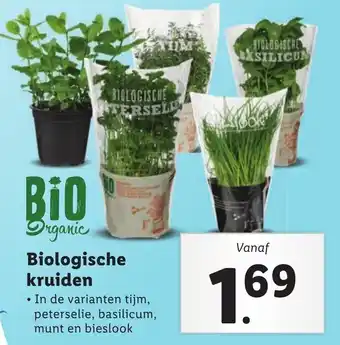 Lidl Organic Biologische kruiden aanbieding