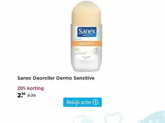 Plein.nl Sanex Deoroller Dermo Sensitive 20% Korting aanbieding