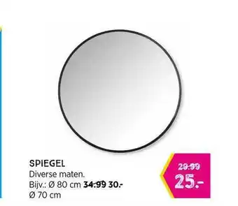 Xenos Spiegel Ø 80 Cm Of Ø 70 Cm aanbieding