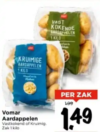 Vomar Voordeelmarkt Vomar Aardappelen Vastkokend of Kruimig. Zak 1 kilo aanbieding