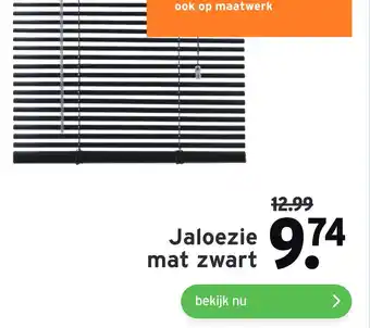 GAMMA Jaloezie mat zwart aanbieding