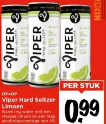 Vomar Voordeelmarkt Viper Hard Seltzer Limoen aanbieding