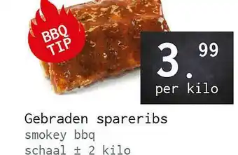 Naanhof Gebraden Spareribs Smokey BBQ aanbieding