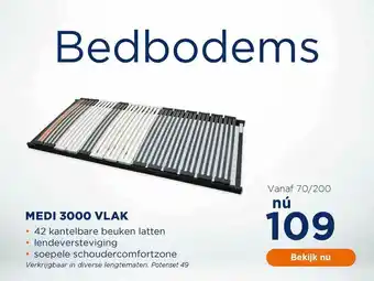 TotaalBED Medi 3000 Vlak Bedbodems aanbieding