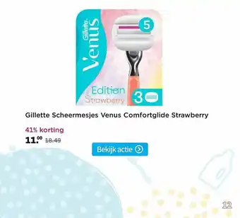 Plein.nl Gillette Scheermesjes Venus Comfortglide Strawberry 41% Korting aanbieding