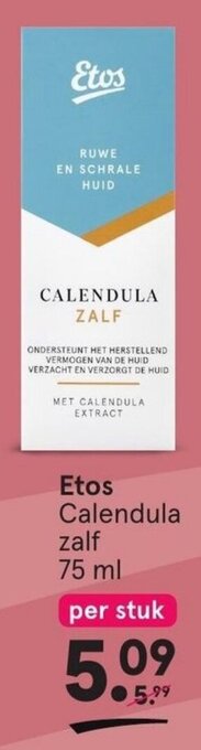 Etos Etos Calendula zalf 75 ml aanbieding