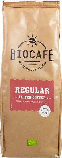 De Online Drogist Biocafé filterkoffie regular 500gr aanbieding