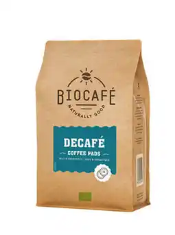 De Online Drogist Biocafé koffiepads cafeïnevrij 36st aanbieding