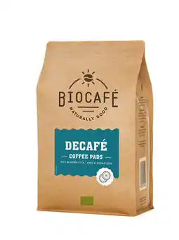 De Online Drogist Biocafé koffiepads cafeïnevrij 36st aanbieding