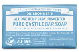 De Online Drogist Dr. bronner zeep baby ongeparfumeerd 140gr aanbieding