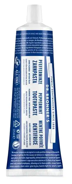 De Online Drogist Dr. bronner tandpasta pepermunt 105ml aanbieding