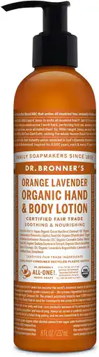 De Online Drogist Dr. bronner hand- & bodylotion sinaasappel lavendel 240ml aanbieding