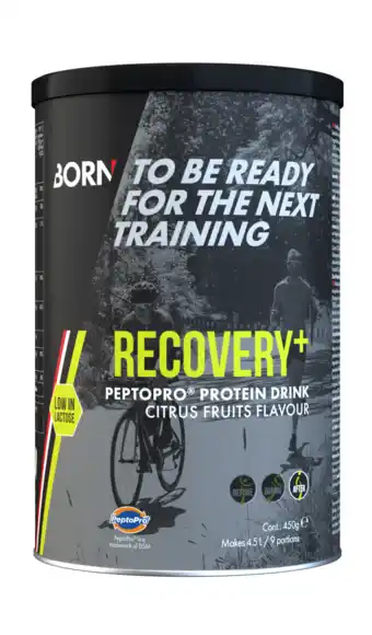 De Online Drogist Born recovery+ peptopro protein drink - citrus fruits 400gr aanbieding