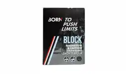 De Online Drogist Born block magnesium & caffeine - strawberry lemon 64gr aanbieding