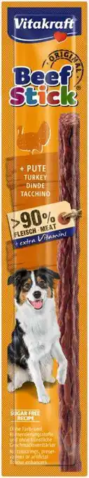 Intratuin Vitakraft kauwstick beef stick kalkoen 12 g aanbieding
