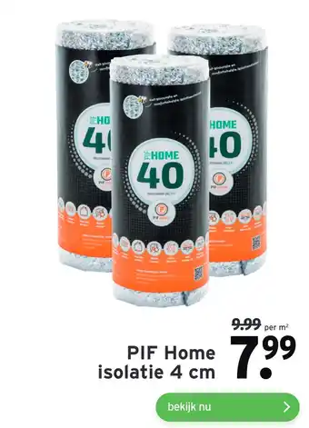 GAMMA PIF Home isolatie 4 cm aanbieding