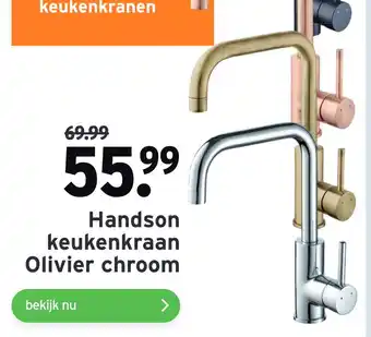 GAMMA Handson keukenkraan Olivier chroom aanbieding