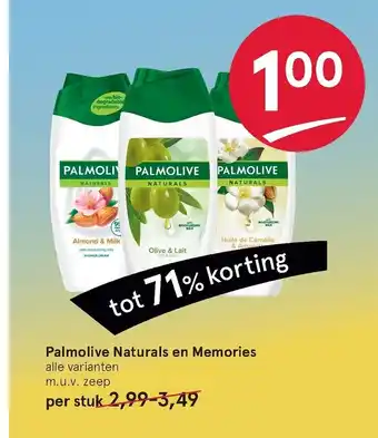 Etos Palmolive Naturals en Memories per stuk aanbieding