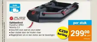 Albert Heijn Opblaasboot aanbieding