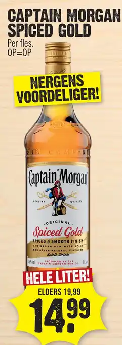 Super Dirck 3 Captain morgan spiced gold aanbieding