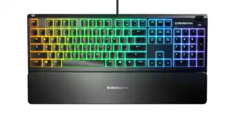 MediaMarkt Steelseries apex 3 rgb qwerty gaming-toetsenbord aanbieding