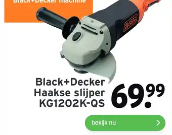 GAMMA Black+Decker Haakse slijper KG1202K-QS aanbieding