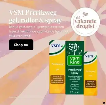 Etos Vsm prrrikweg gel, roller & spray aanbieding