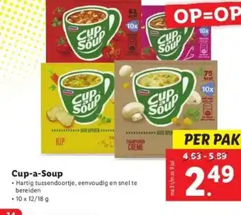 Lidl Cup-a-soup aanbieding
