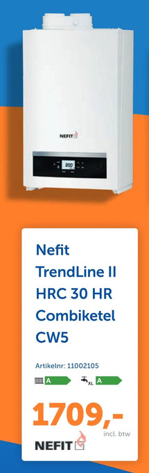 Warmteservice Nefit trendline ii hrc 30 hr combiketel cw5 aanbieding