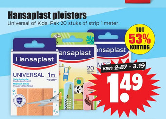 Dirk Hansaplast pleisters aanbieding