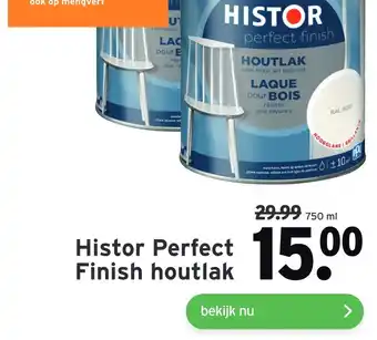 GAMMA Histor Perfect Finish houtlak 750ml aanbieding