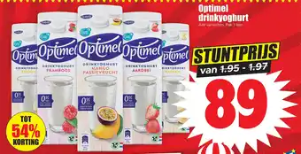 Dirk E optimel drinkyoghurt aanbieding