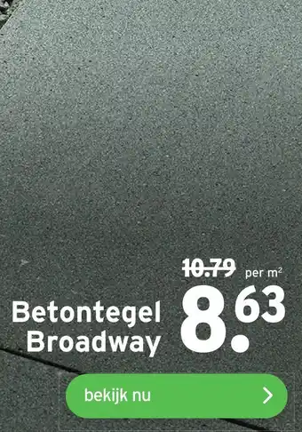 GAMMA Betontegel Broadway aanbieding