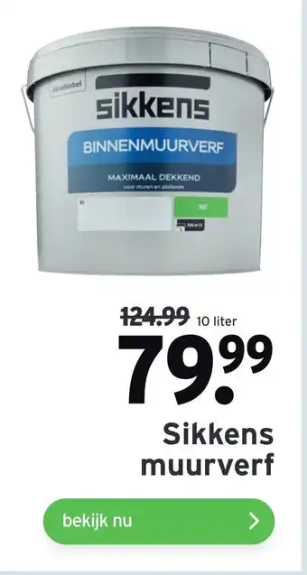 GAMMA Sikkens muurverf 10 liter aanbieding