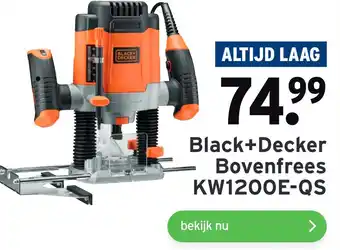 GAMMA Black+Decker Bovenfrees KW1200E-QS aanbieding