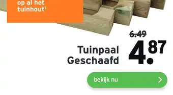 GAMMA Tuinpaal Geschaafd aanbieding