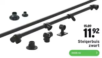 GAMMA Steigerbuis zwart aanbieding